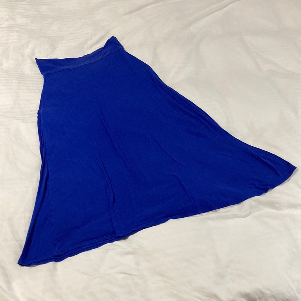 Electric blue maxi skirt